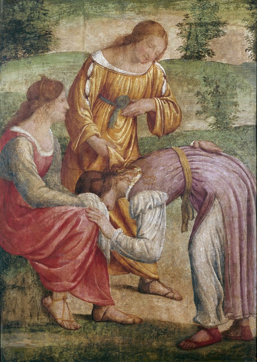 Hra o zlatý polštář Hra o zlatý polštář, kolem roku 1514. od Bernardino Luini