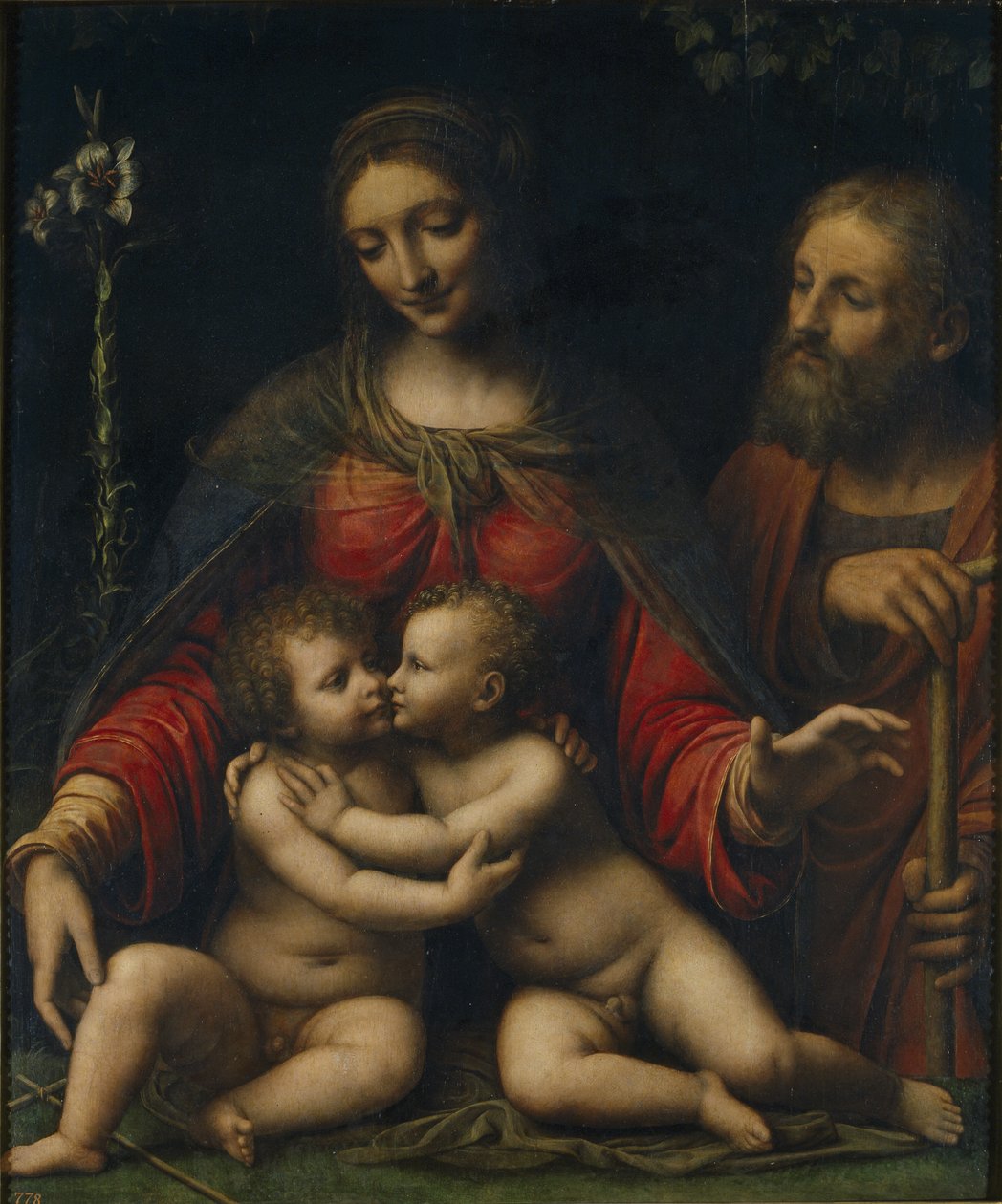 Svatá rodina s Janem Křtitelem od Bernardino Luini