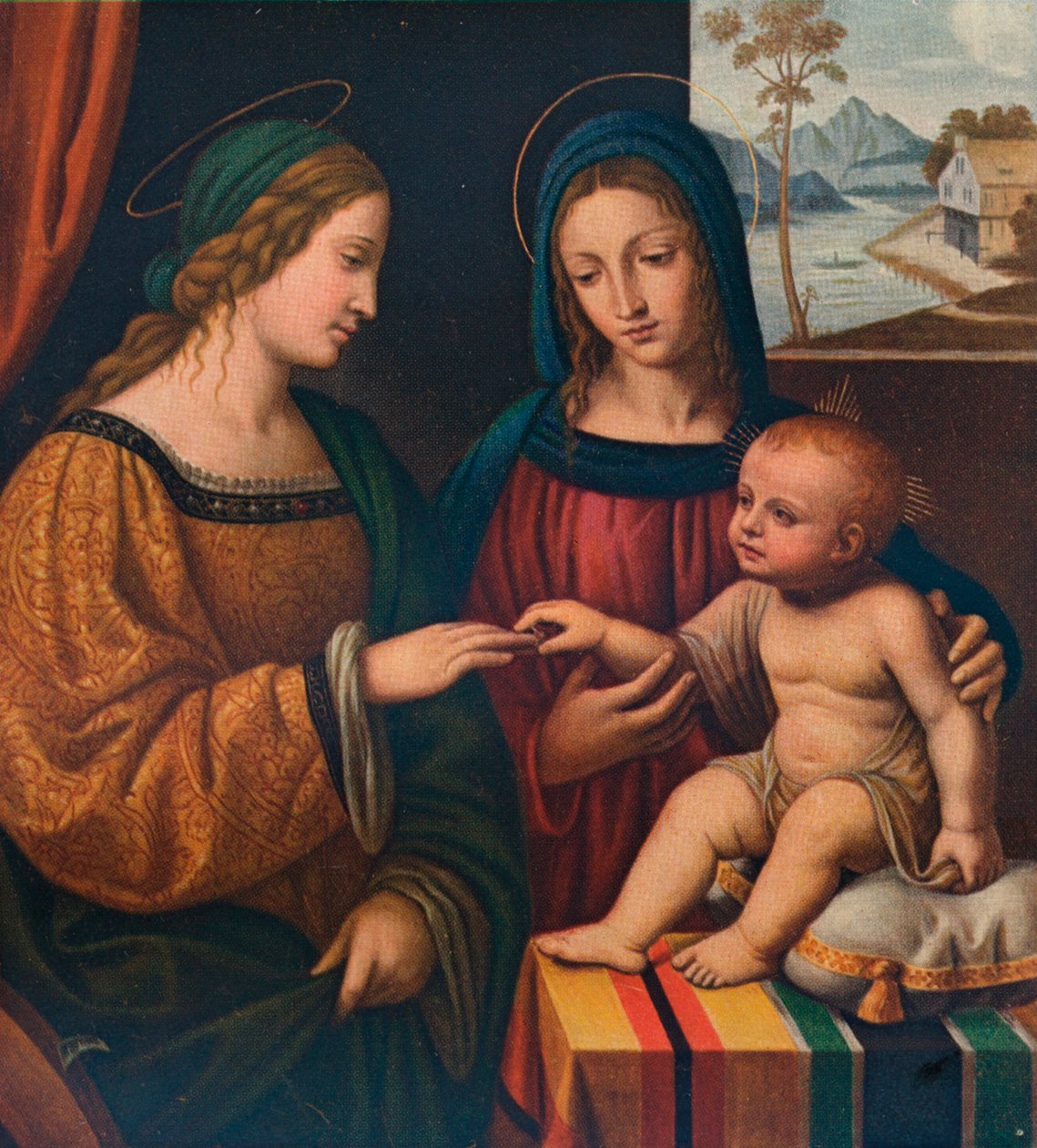 Mystická svatba svaté Kateřiny, c1520, 1911 od Bernardino Luini