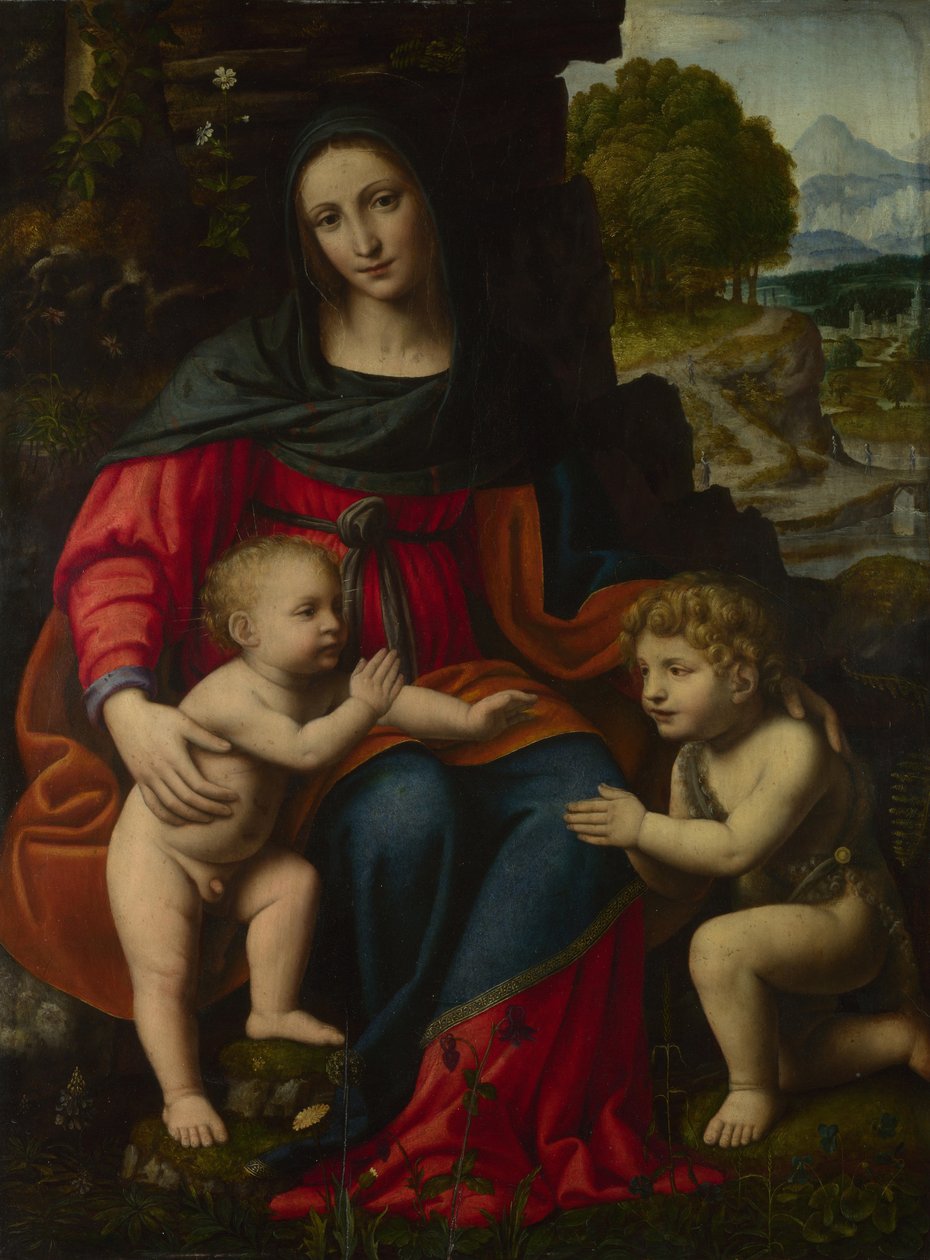 Panna a dítě se svatým Janem, 1510s. od Bernardino Luini