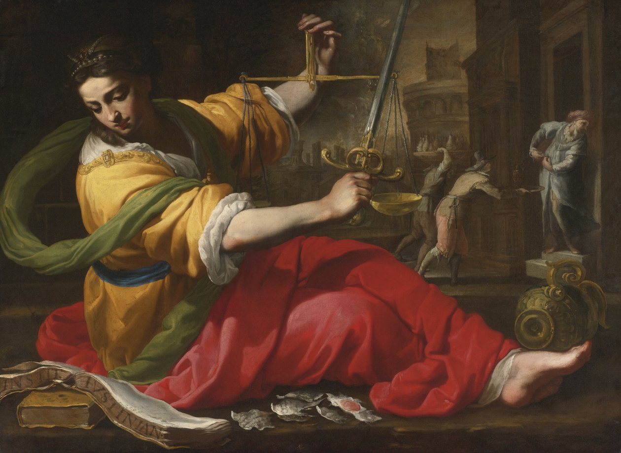 Alegorie spravedlnosti, 1656 od Bernardino Mei