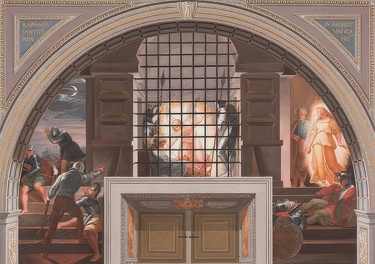 Osvobození Petra od Bernardino Nocchi
