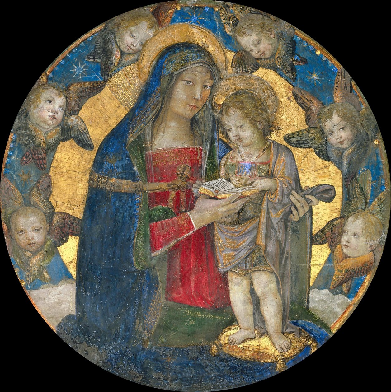 Madona a dítě s cherubíny, 1492-1495. od Bernardino Pinturicchio
