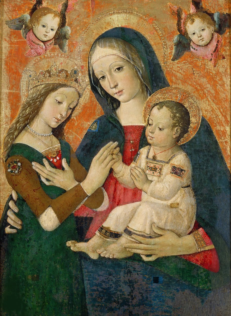 Mystická svatba svaté Kateřiny. od Bernardino Pinturicchio