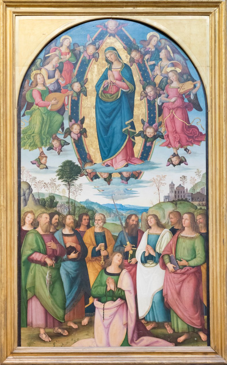 Nanebevzetí Panny Marie od Bernardino di Betto (& studio) Pinturicchio