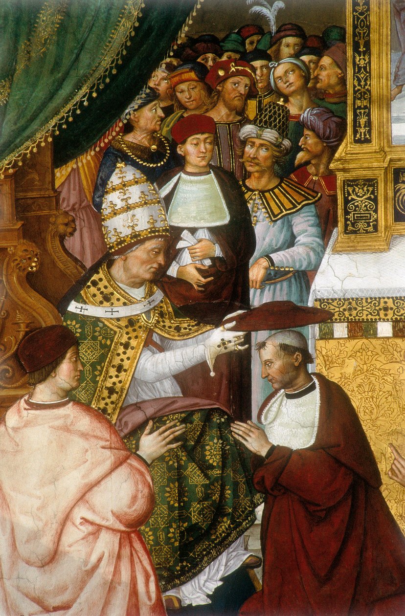 Vie du pape Pio (Pie) II (Enea Silvio Piccolomini od Bernardino di Betto Pinturicchio