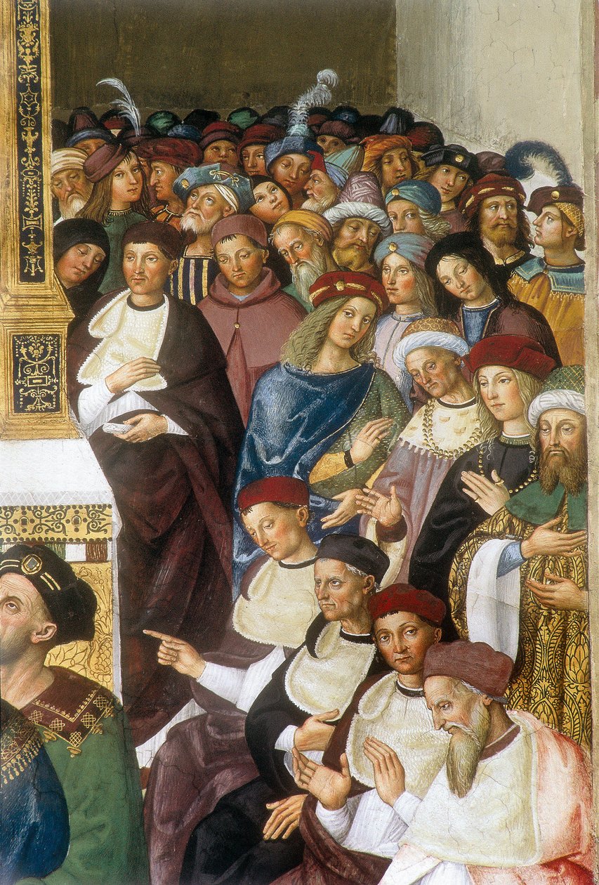 Vie du pape Pio (Pie) II (Enea Silvio Piccolomini od Bernardino di Betto Pinturicchio