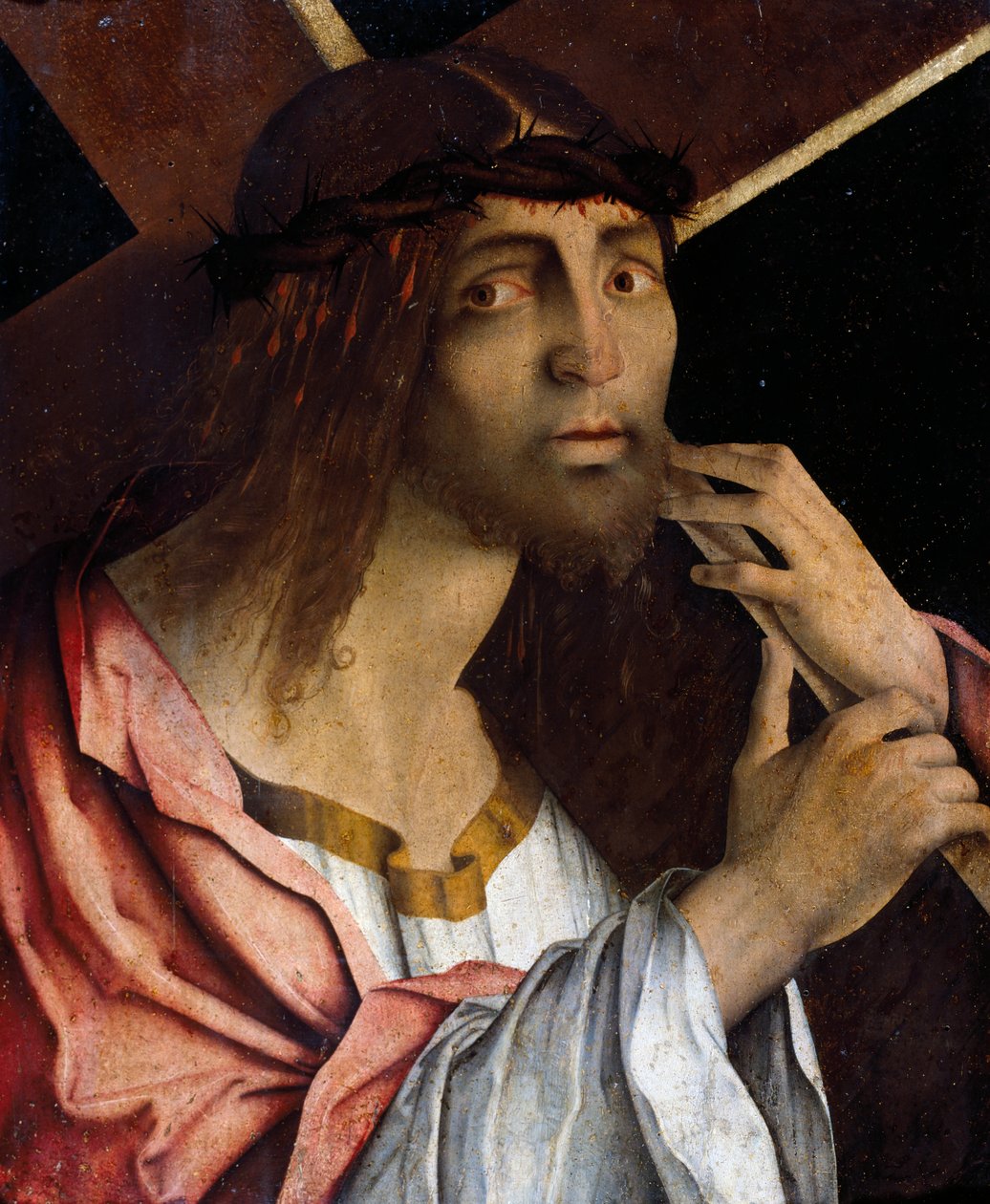 Kristus nesoucí kříž, Bernardino di Bosio Zaganelli (cca 1460-cca 1510), Itálie od Bernardino di Bosio Zaganelli
