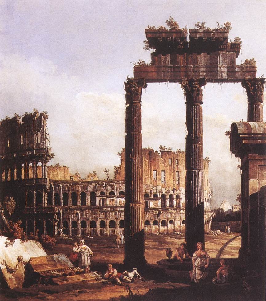 Capriccio s Koloseem od Bernardo Bellotto
