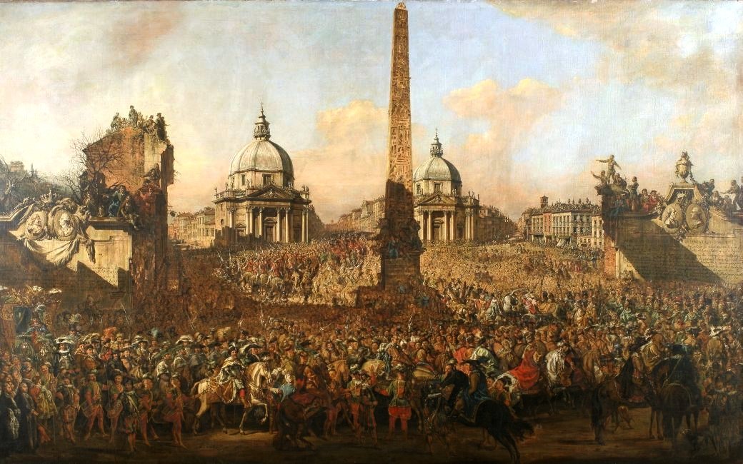 Vstup Jerzyho Ossolinského do Říma od Bernardo Bellotto