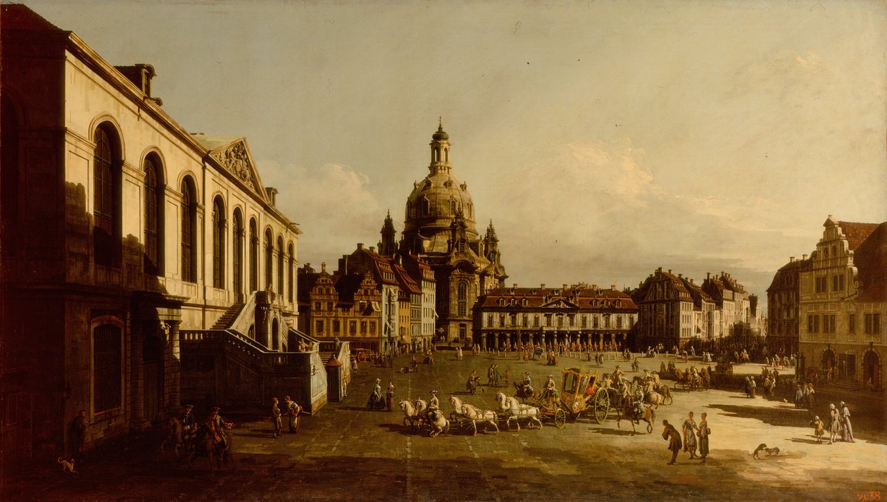 Neumarkt v Drážďanech od Bernardo Bellotto