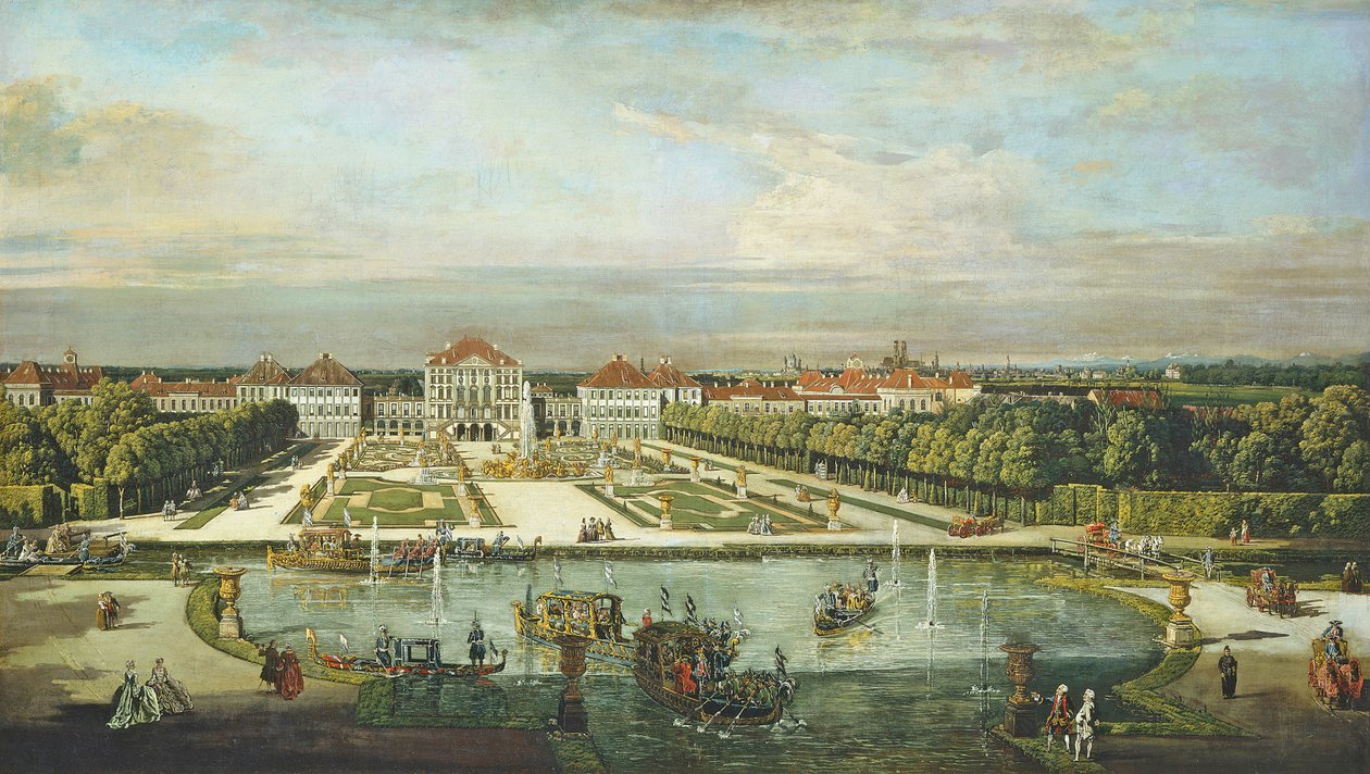 Palác Nymphenburg, Mnichov, kolem roku 1761 od Bernardo Bellotto