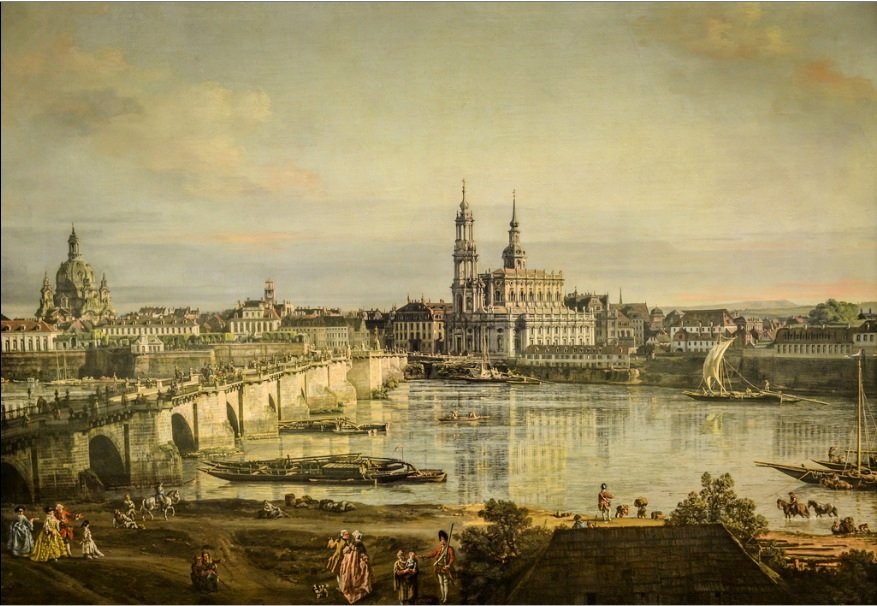 Staré město Drážďany od Bernardo Bellotto