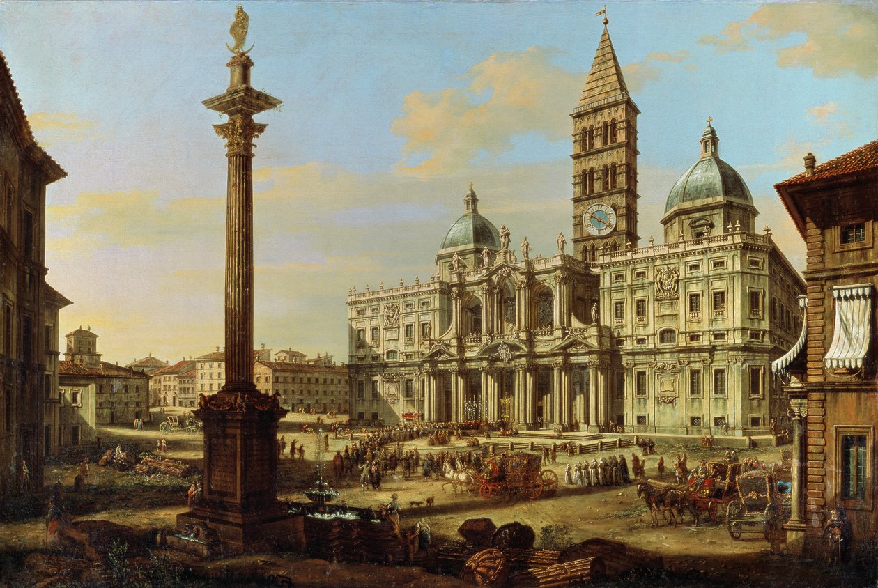 Santa Maria Maggiore, Řím, 1739 od Bernardo Bellotto