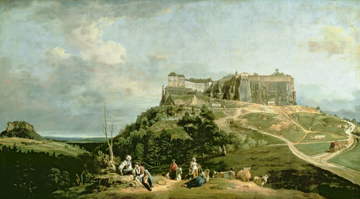Pevnost Konigstein, 18. století od Bernardo Bellotto