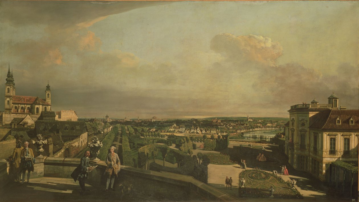 Kaunitzův palác a zahrada, Vídeň, 175960 od Bernardo Bellotto
