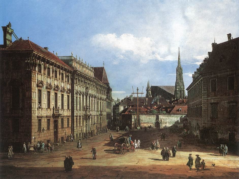 Vídeň, Lobkowitzplatz od Bernardo Bellotto