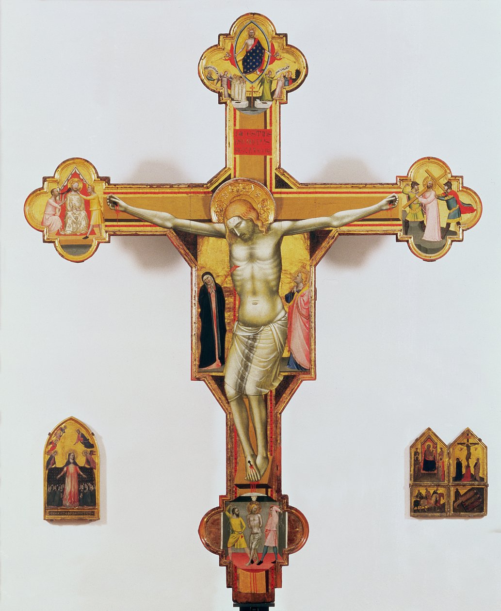 Krucifix (tempera na dřevě) od Bernardo Daddi