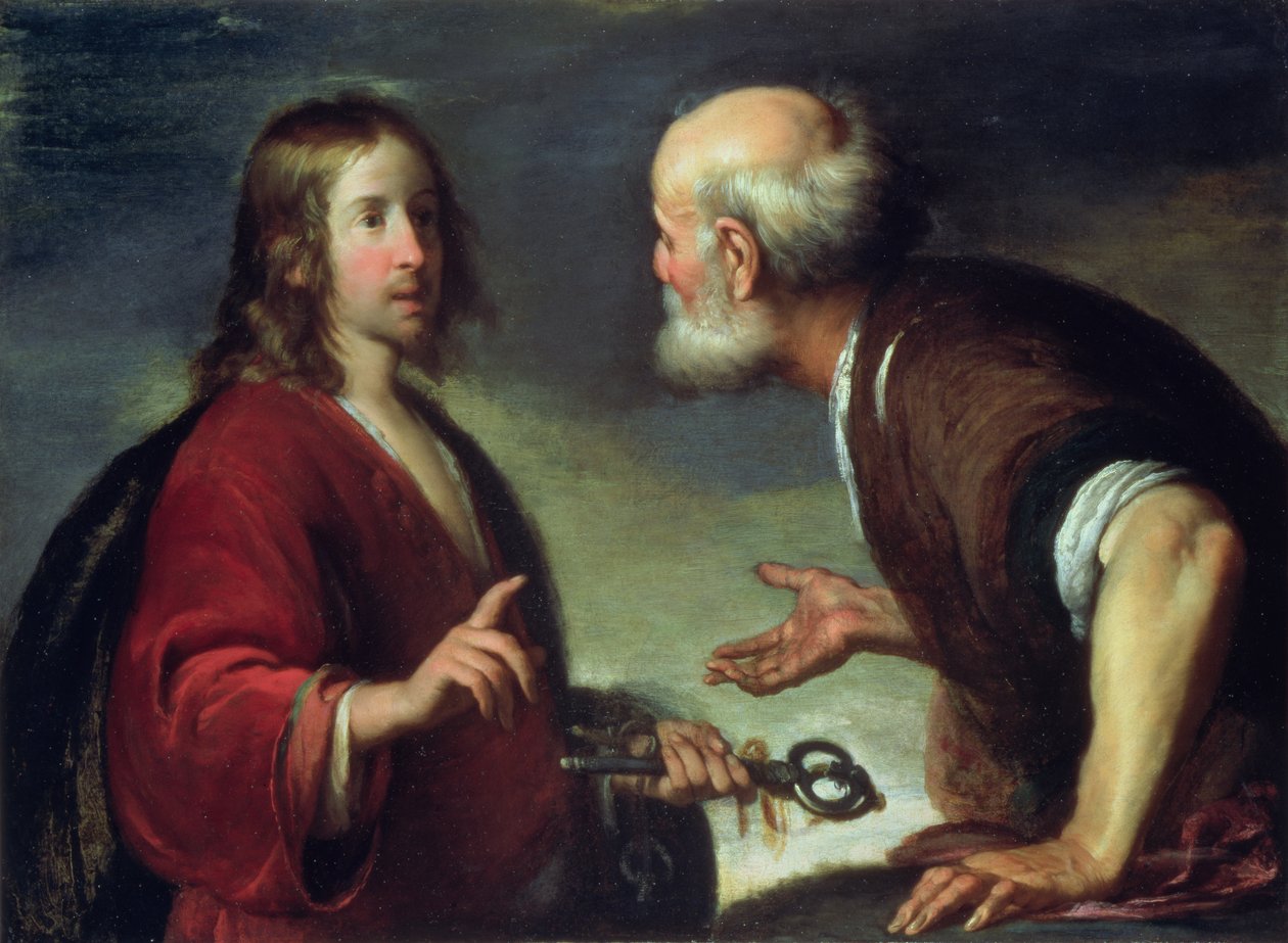 Předání klíčů svatému Petrovi od Bernardo Strozzi