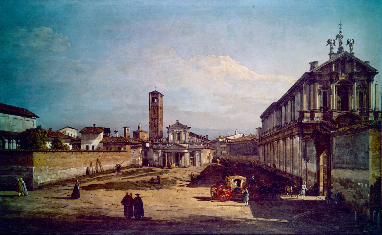 Pohled na Milán (obraz) od Bernardo Bellotto