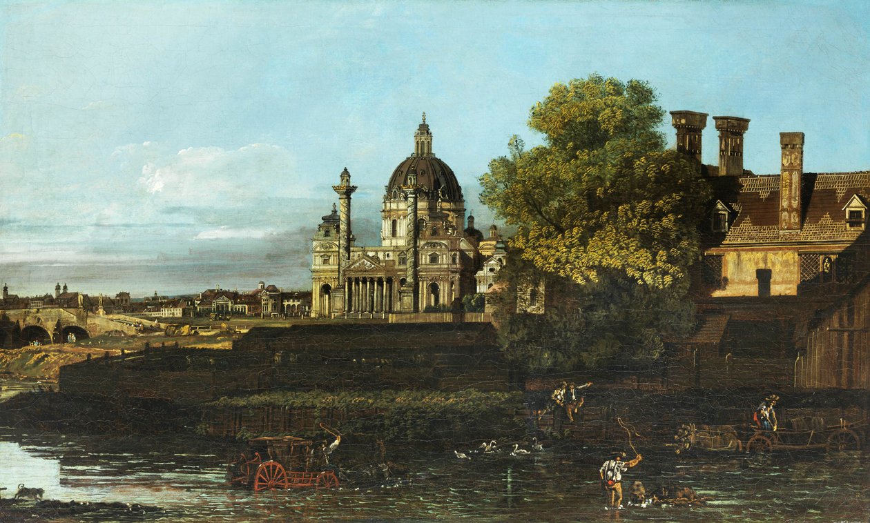 Bernardo Bellotto Vídeň Karlskirche od Bernardo Bellotto