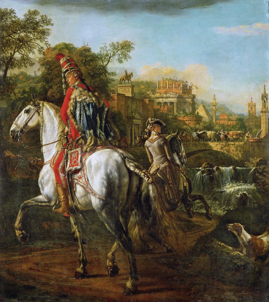 Jezdecký portrét husarského důstojníka od Bernardo Bellotto