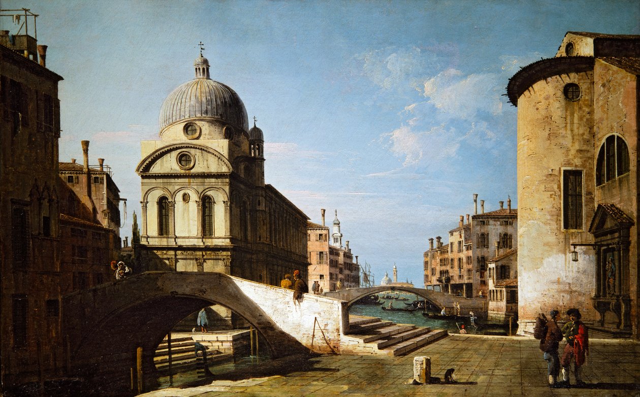 Santa Maria dei Miracoli s částí Santa Maria Nova, Benátky od Bernardo Bellotto