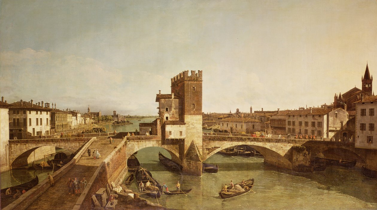 Most v Delle Navi, Verona od Bernardo Bellotto