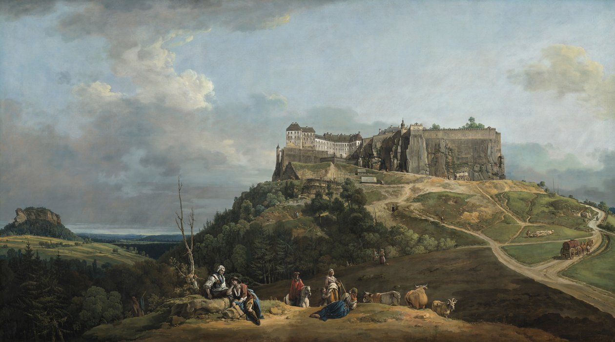 Pevnost Königstein od Bernardo Bellotto