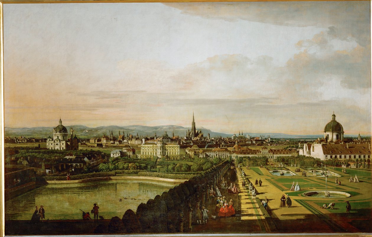 Vídeň z Belvederu... (olej na plátně) od Bernardo Bellotto
