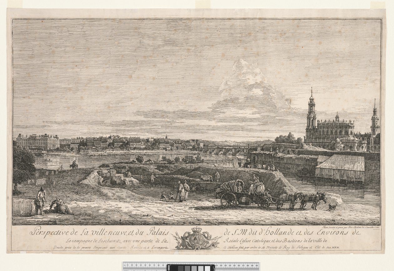 Pohled na Drážďany od Bernardo Bellotto
