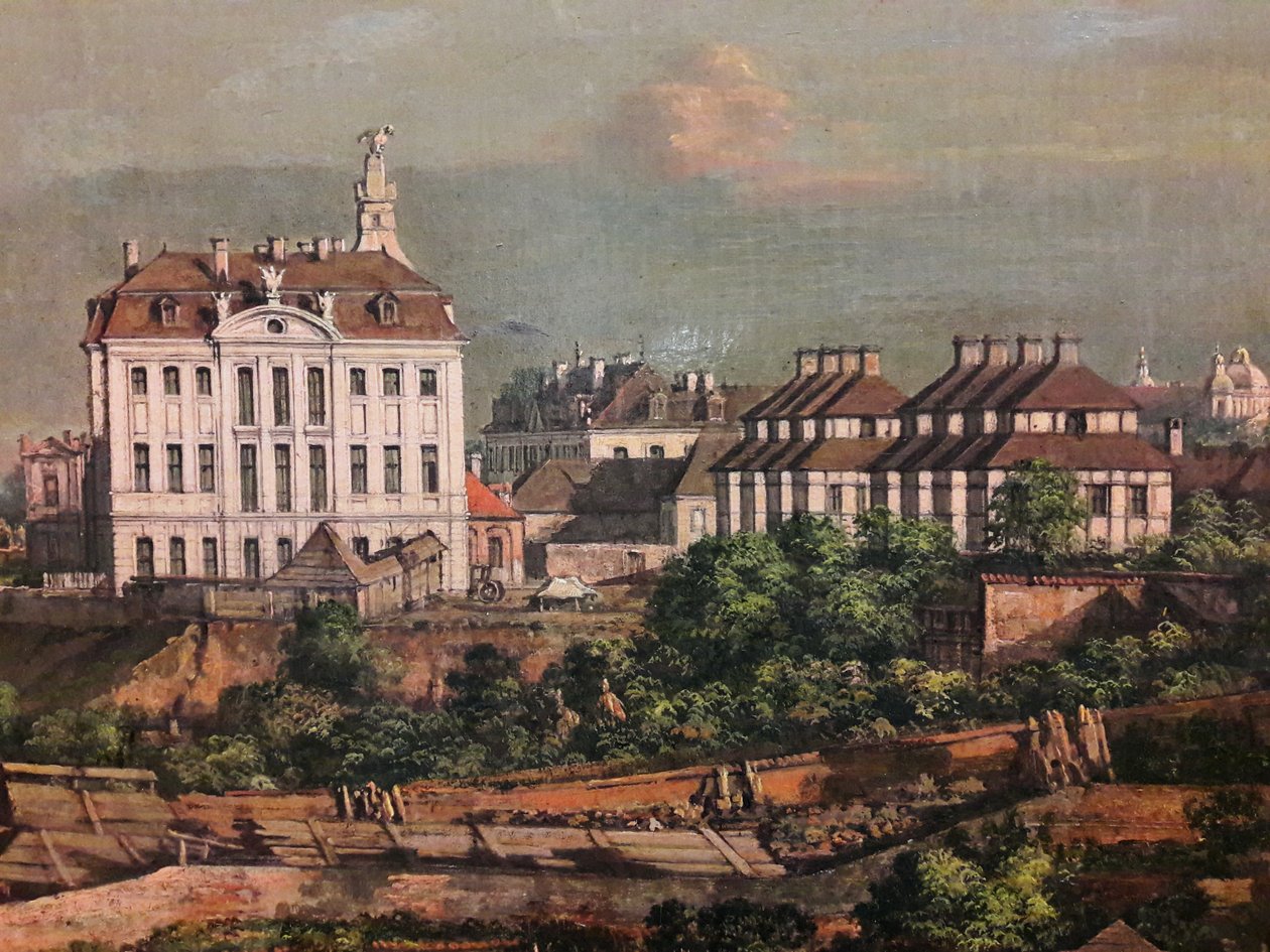 Pohled na Varšavu z královského hradu (detail) od Bernardo Bellotto