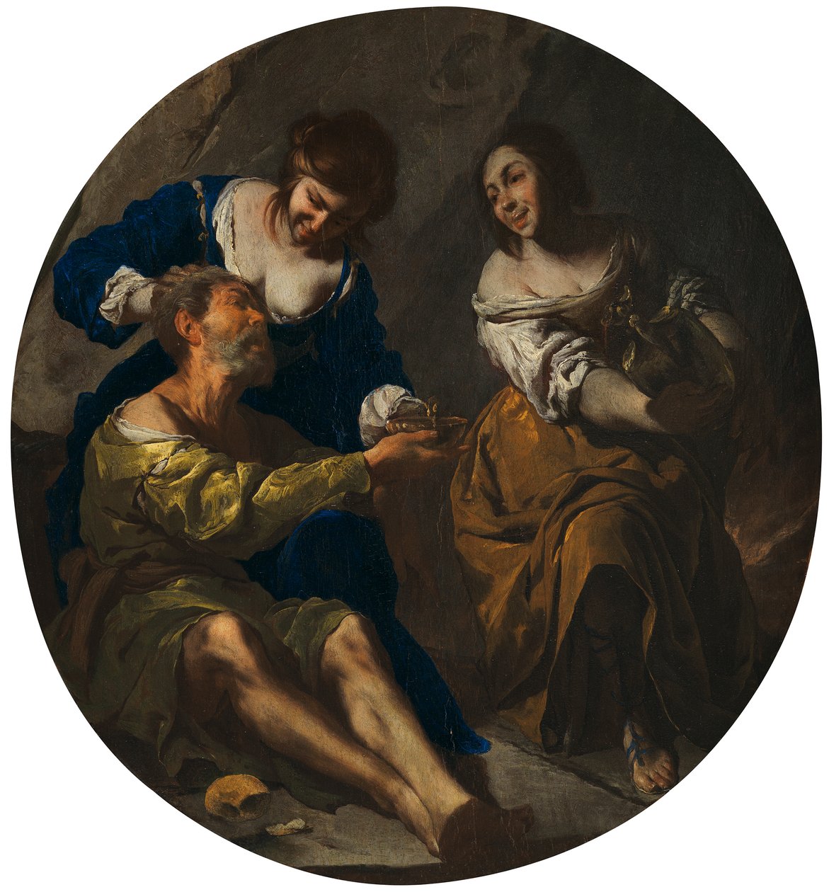 Lot a jeho dcery od Bernardo Cavallino