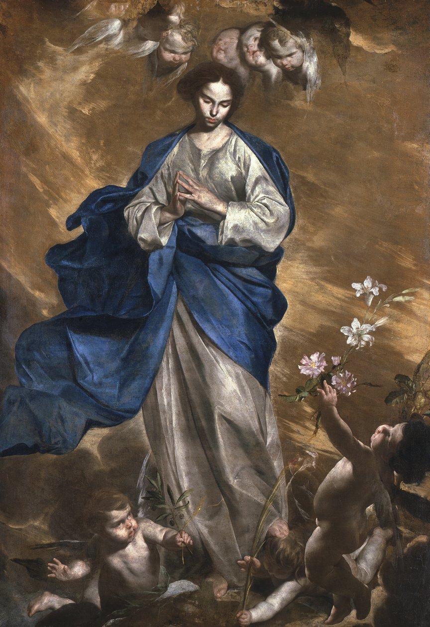 Panna Neposkvrněná od Bernardo Cavallino