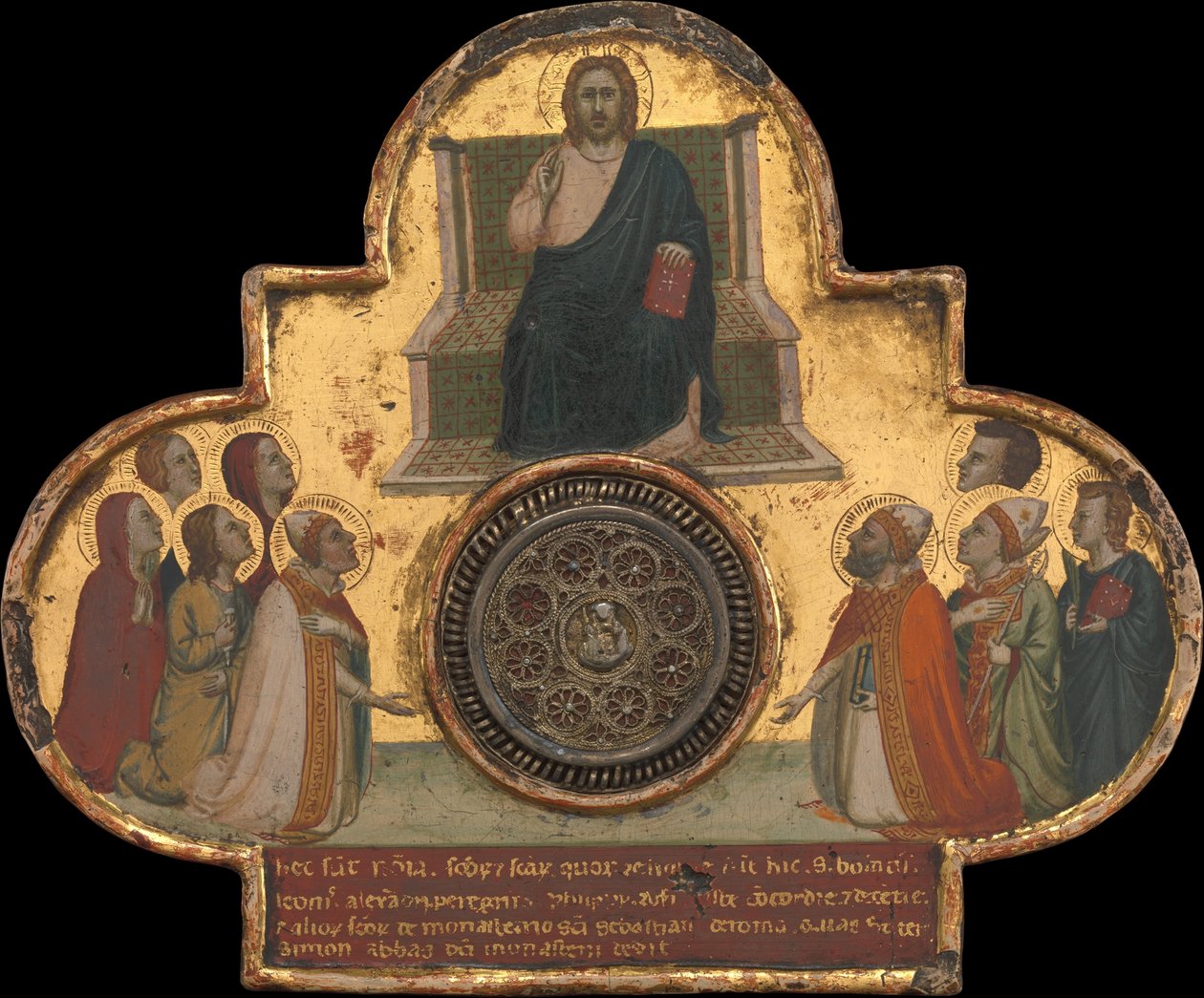 Christus auf dem Thron mit Heiligen od Bernardo Daddi