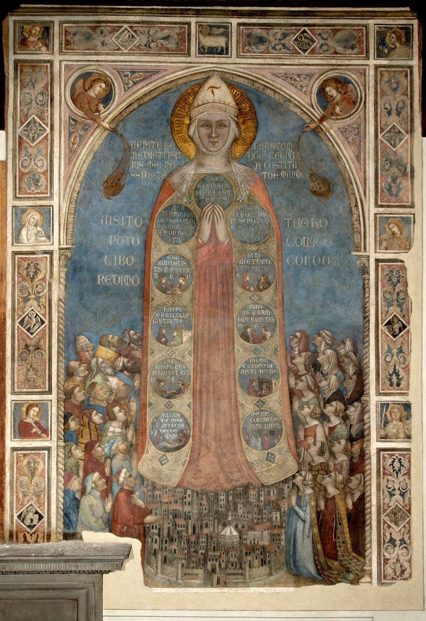 Madone de la Misericorde - Madonna of Mercy (Madonna of Mercy) par Daddi, Bernardo (1290-1350) od Bernardo Daddi