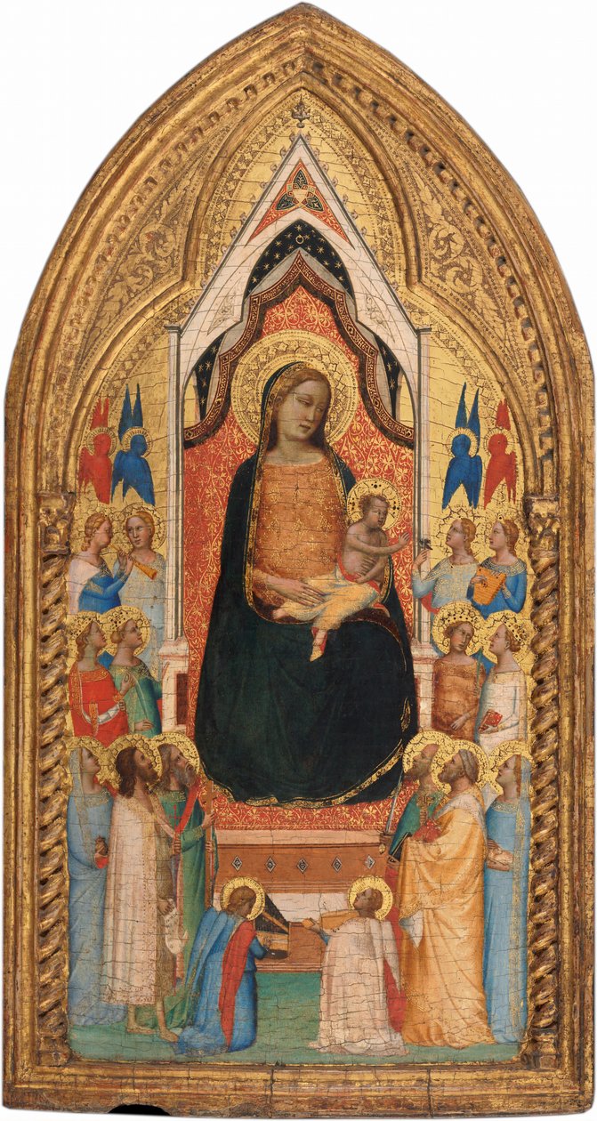 Madona s dítětem se svatými a anděly, c. 1345. od Bernardo Daddi