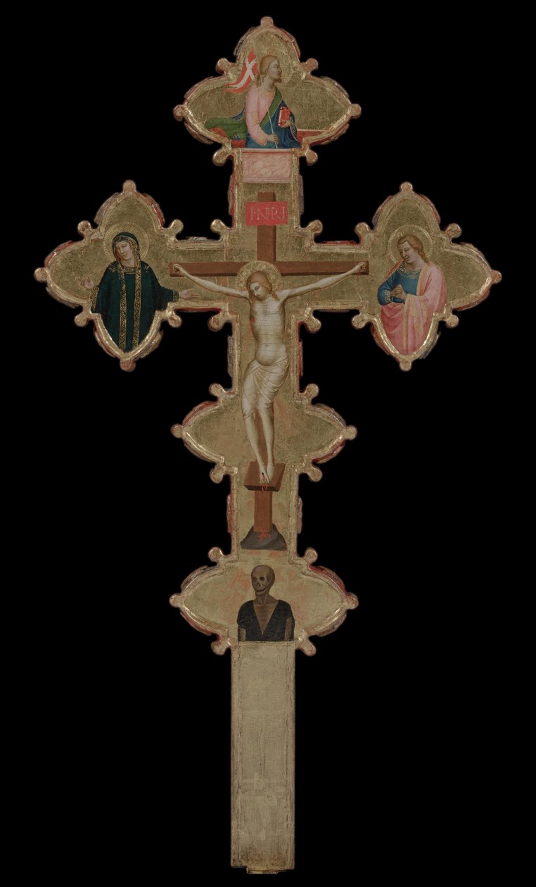 Přenosný, oboustranný kříž recto, 1335-1340 od Bernardo Daddi