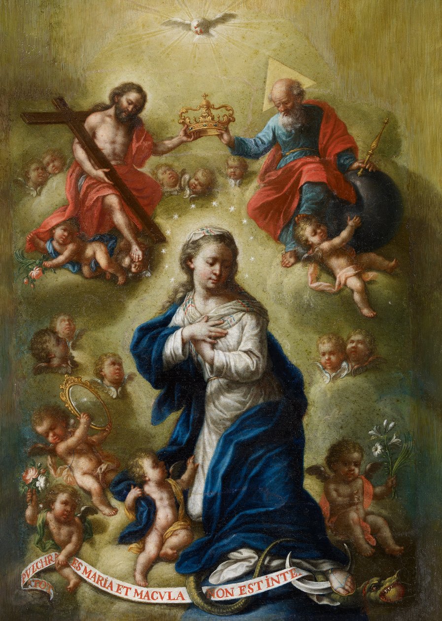 Korunovace Panny Marie od Bernardo Germán de Llórente