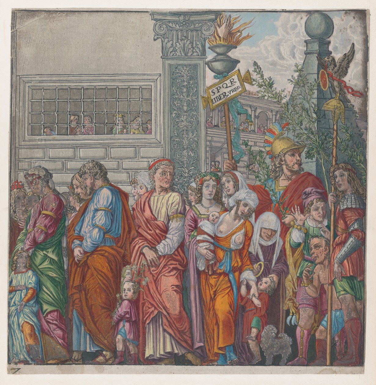 List 7: Procesí, z Triumph Julia Caesara, 1599. od Bernardo Malpizzi