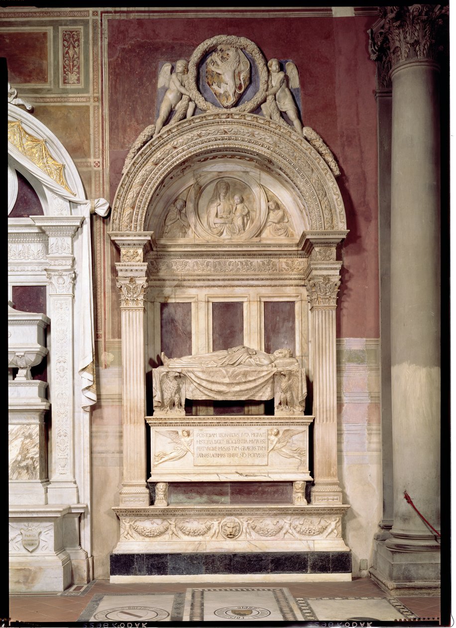Hrobka Leonarda Bruniho (1369-144) 1446-50 (mramor) od Bernardo Rossellino