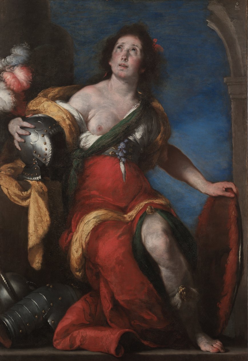 Alegorická postava od Bernardo Strozzi