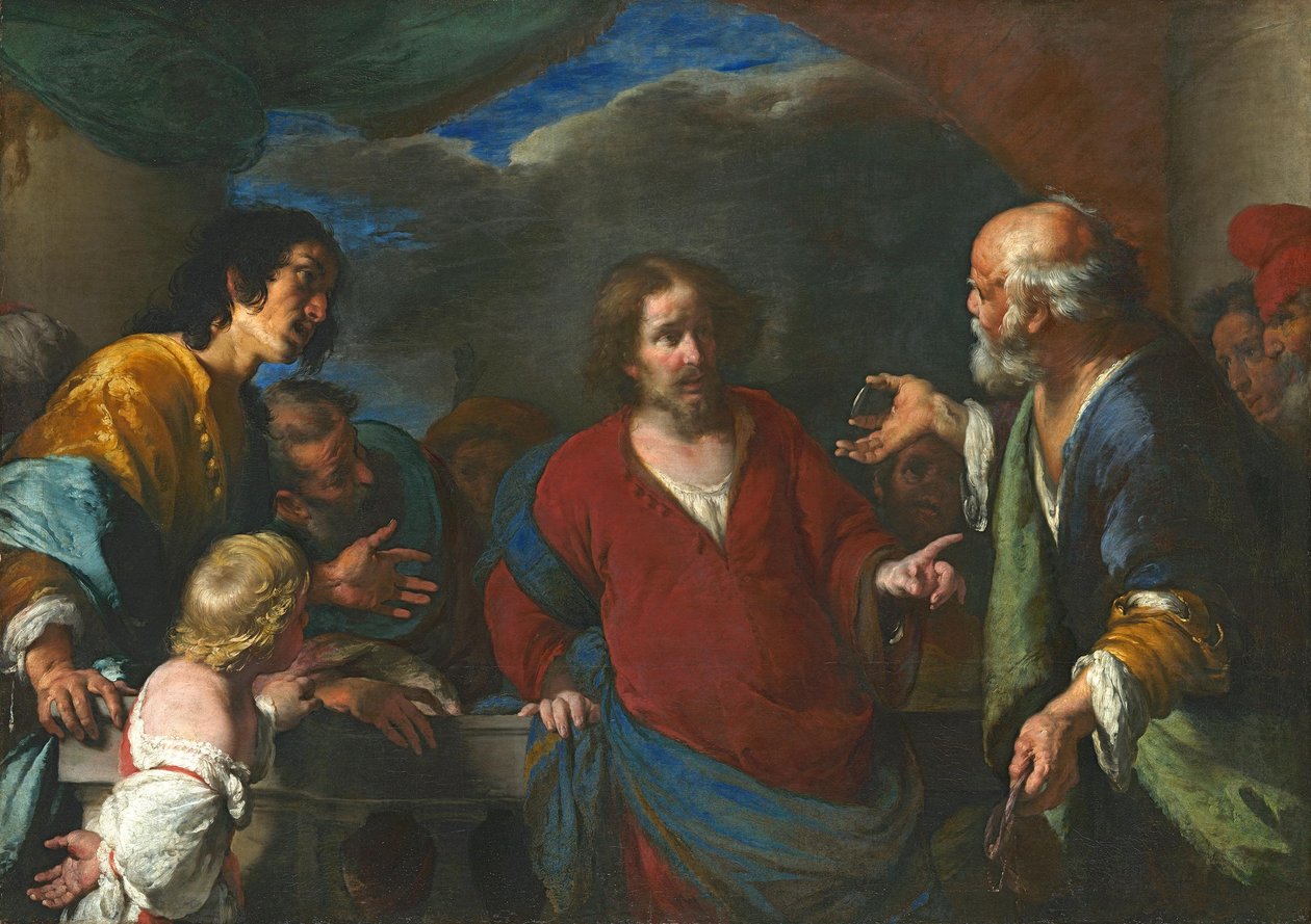 Podobenství o haléři od Bernardo Strozzi