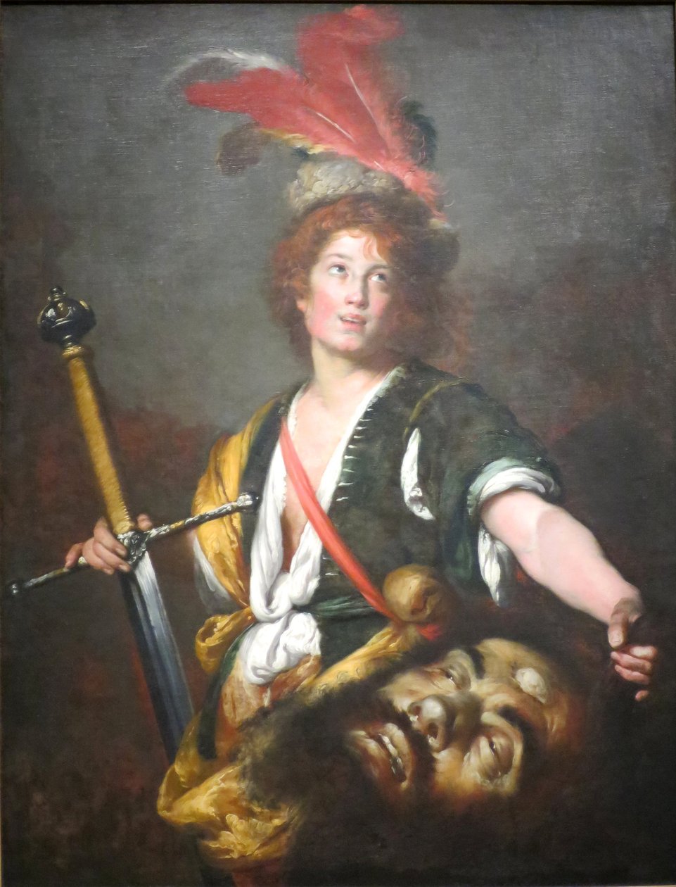 David s hlavou Goliáše od Bernardo Strozzi
