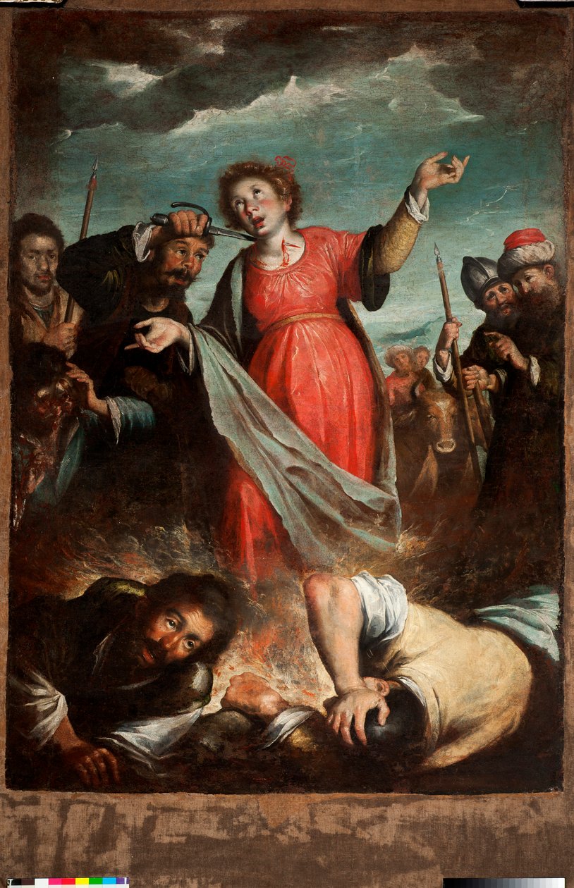 Umučení svaté Lucie (olej na plátně) od Bernardo Strozzi