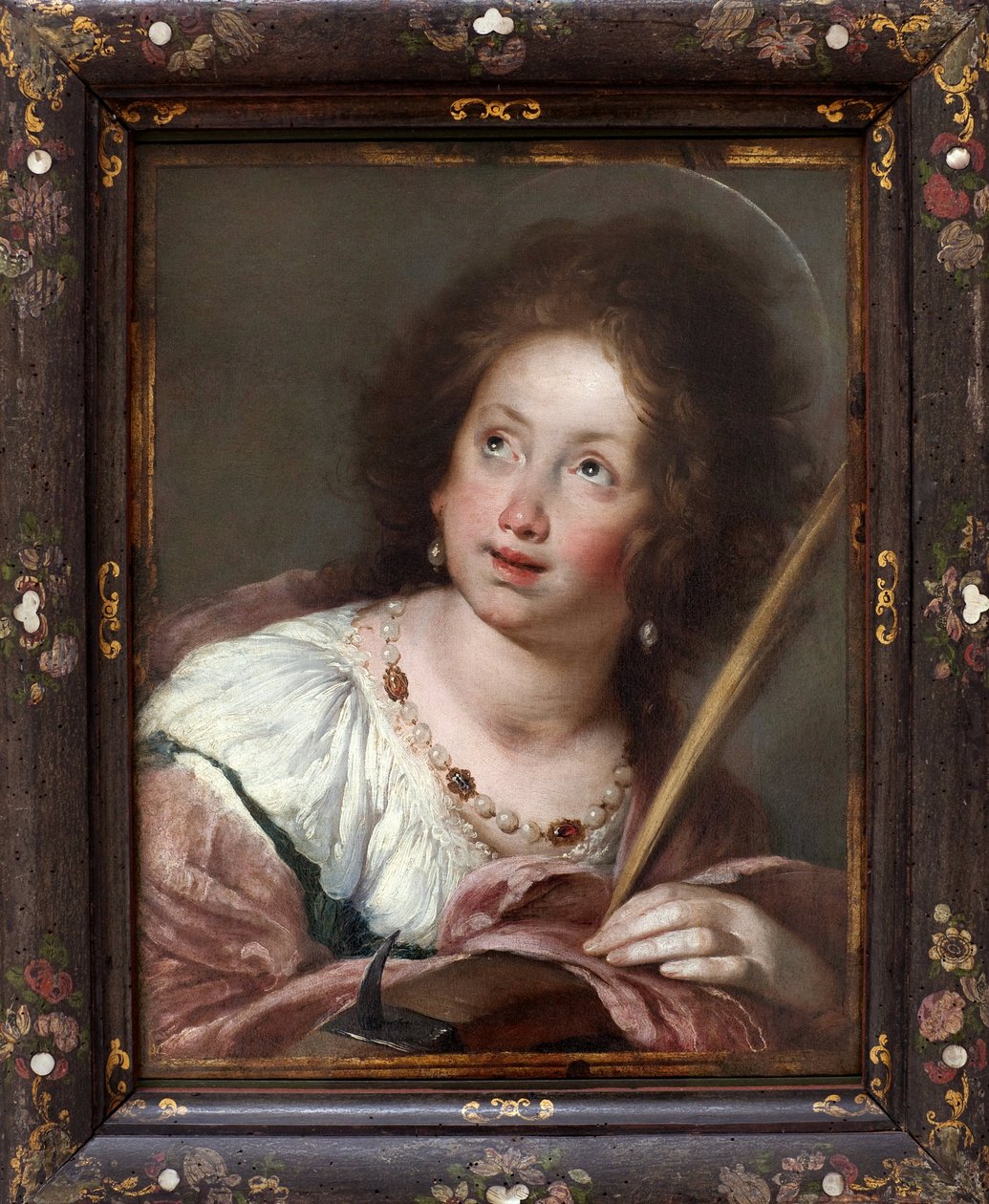 Svatá Kateřina Alexandrijská (asi 290- mučednice 307). Obraz Bernarda Strozziho, známý jako Cappucino (1581-1644), olej na plátně, před rokem 1630. Italské umění 17. století. Staatsgalerie, Stuttgart (Německo). od Bernardo Strozzi