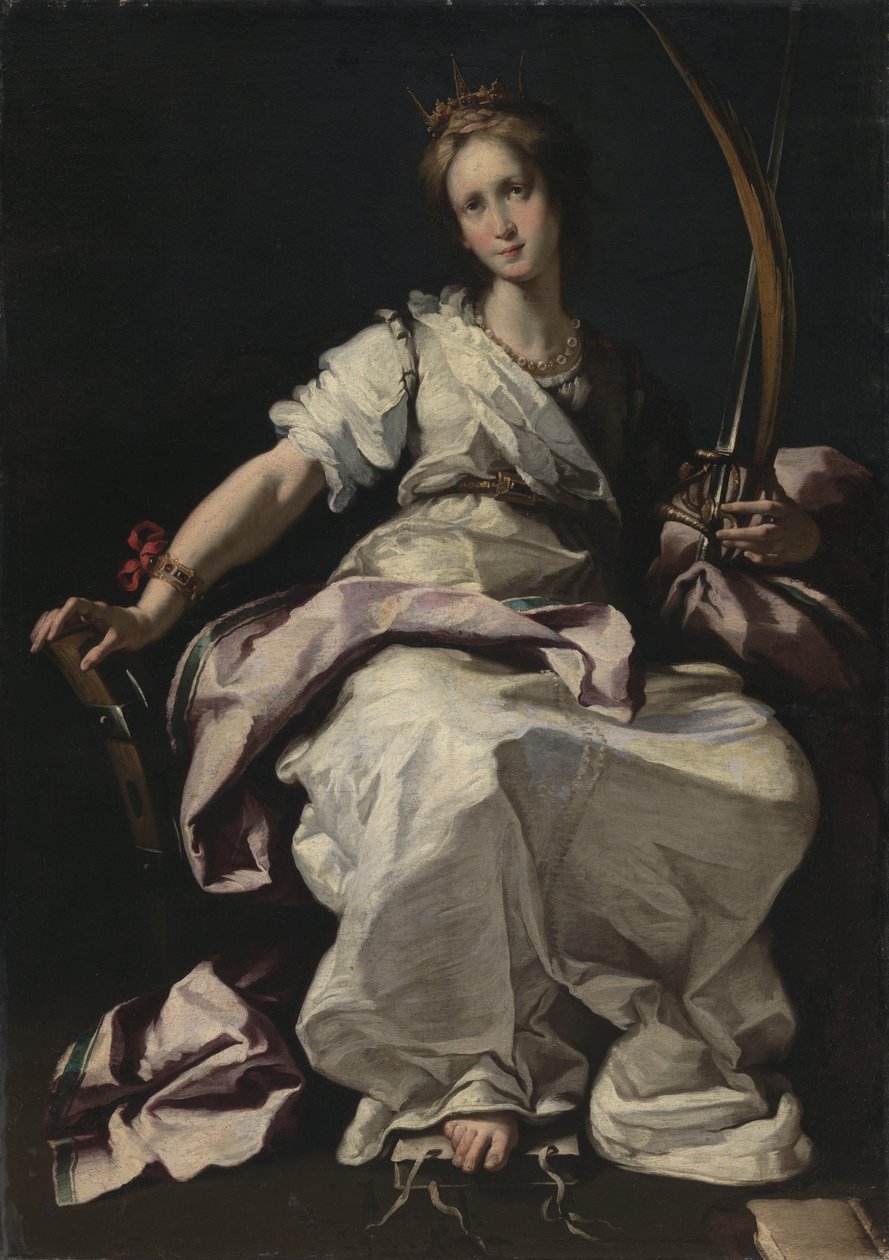 Svatá Kateřina Alexandrijská od Bernardo Strozzi