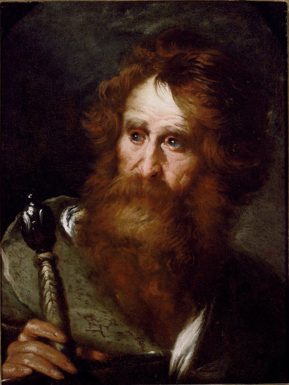 Obraz svatého Pavla od Bernarda Strozziho (1581-1644) Genes Gallery of Palazzo Rosso od Bernardo Strozzi