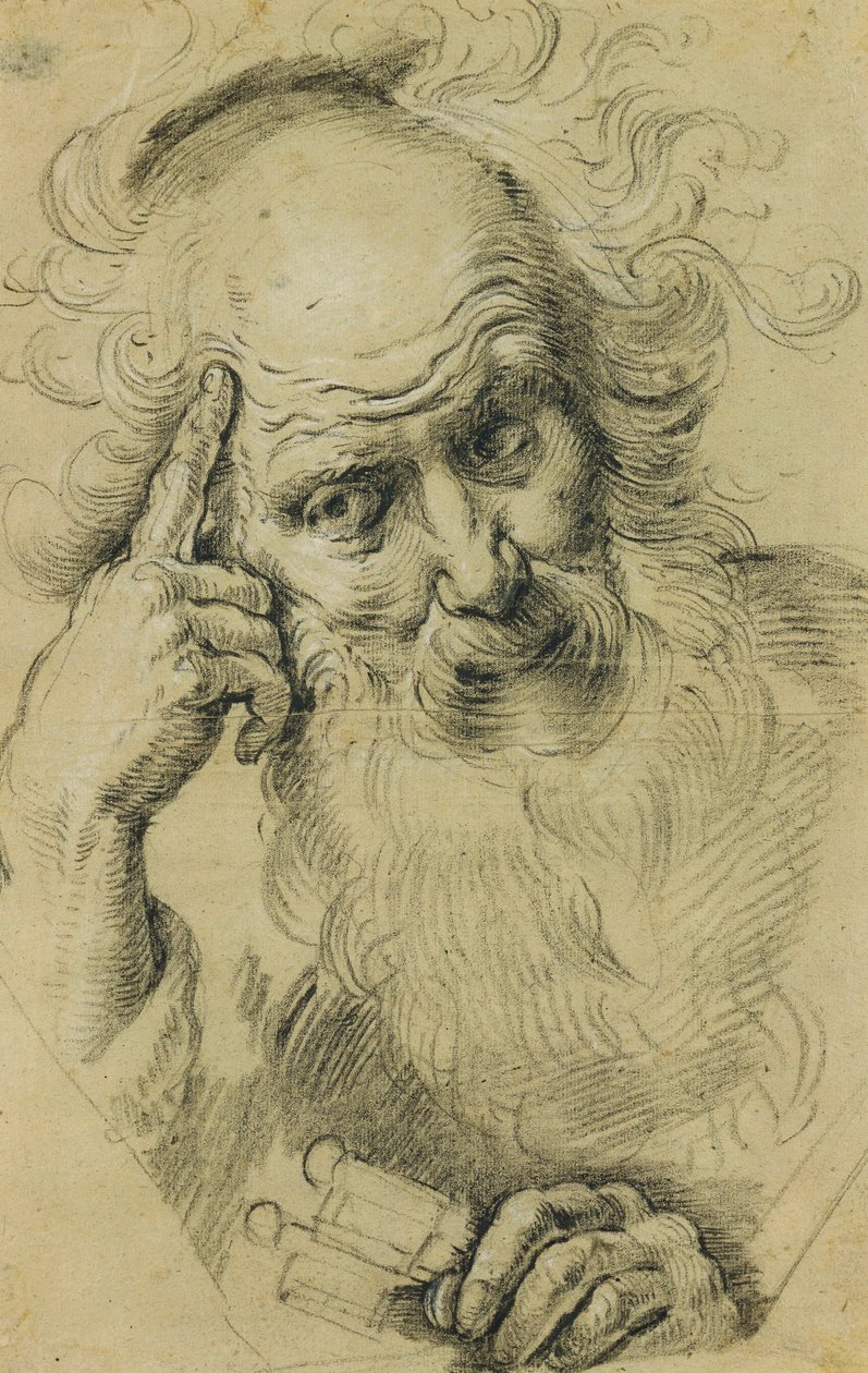 Svatý Petr meditující; Svatý Petr meditující, od Bernardo Strozzi