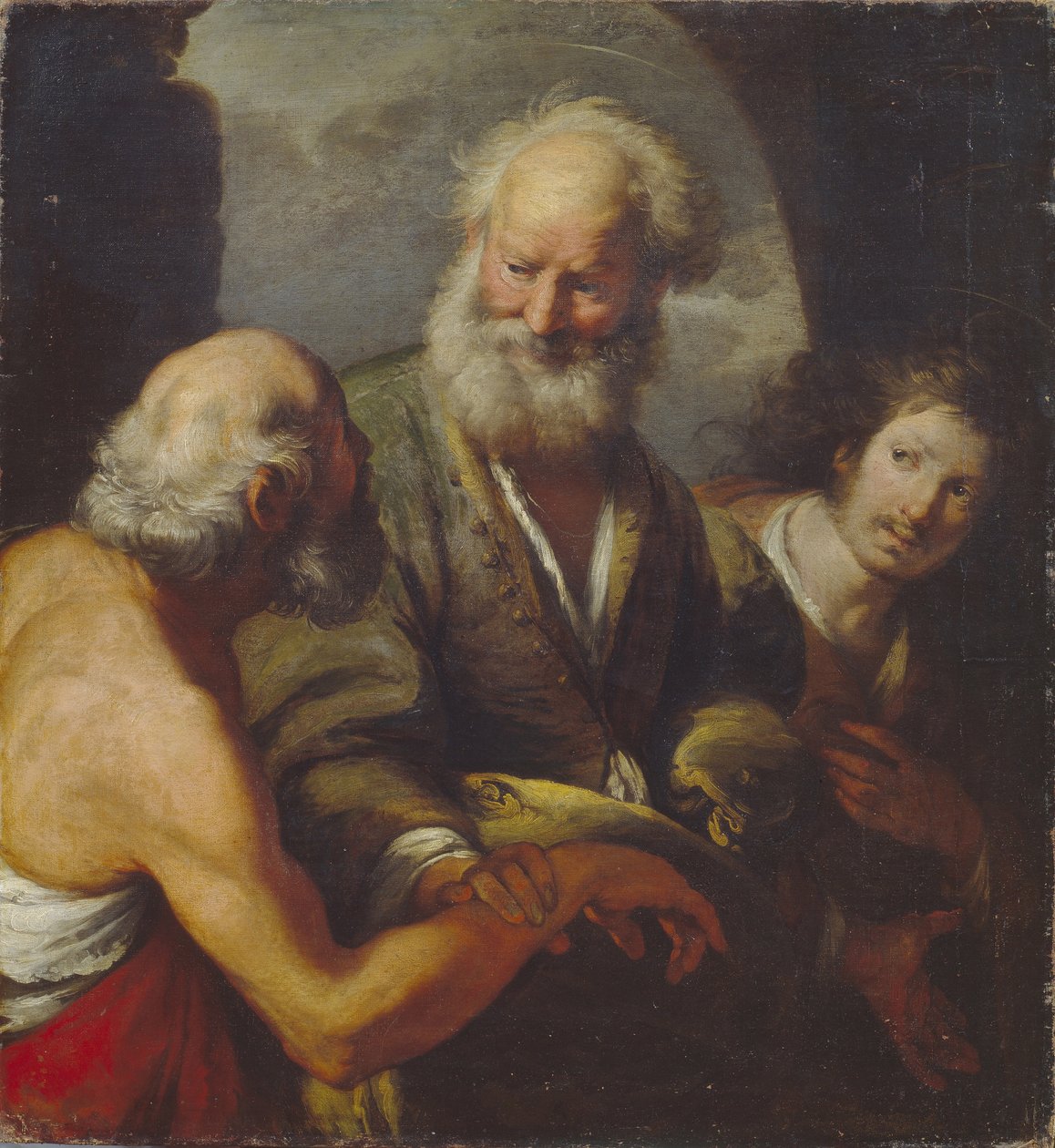 Svatý Petr uzdravuje ochrnutého od Bernardo Strozzi